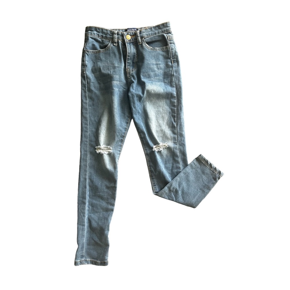 SoHo Blue Denim  Girls Stretchy Fit Jeans.